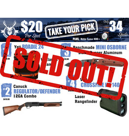 DRAW #1814 - Take Your Pick - Yeti, Canuck, Benchmade OR Vortex!