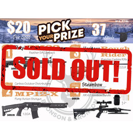 DRAW #1816 - Pick Your Prize - Derya, Cariboo, Heritage OR Steambow!