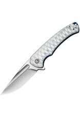 Civivi CIVIVI Voidflare Flipper Knife Greyish White Resin Handle With Scale Pattern (2.92" Satin Finished 14C28N Blade) C24040-2
