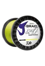Daiwa Daiwa JB4U10-150FY J-Braid x4 4 Strand Braided Line 10lb 150yd Filler Spool Yellow