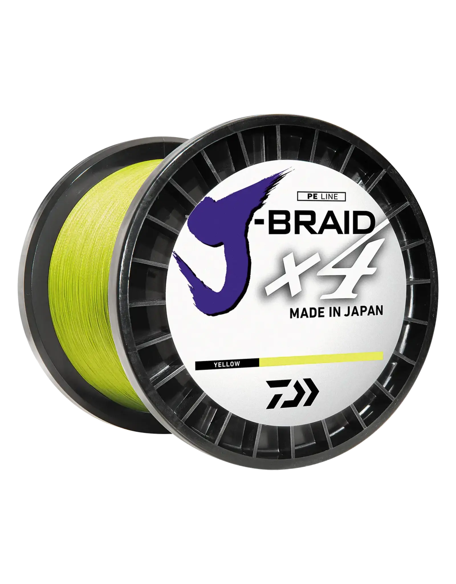 Daiwa Daiwa JB4U10-150FY J-Braid x4 4 Strand Braided Line 10lb 150yd Filler Spool Yellow