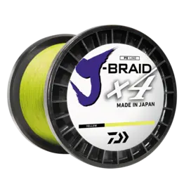 Daiwa Daiwa JB4U10-150FY J-Braid x4 4 Strand Braided Line 10lb 150yd Filler Spool Yellow