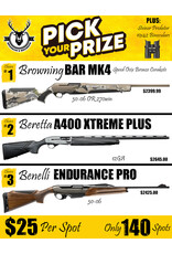 DRAW #1823 (#1-70) - Pick Your Prize - Browning, Beretta OR Benelli!