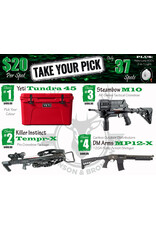 DRAW #1824 - Take Your Pick - Yeti, Killer Instinct, Steambow OR Cariboo!