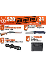 DRAW #1825 - Take Your Pick - Canuck, Vortex, Benchmade OR Yeti!