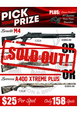 DRAW #1818 - Pick Your Prize - Benelli M4, Benelli Super Black Eagle OR Beretta!
