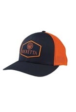Beretta Beretta TKAD Flexfit Trucker Hat – Navy and Neon Orange