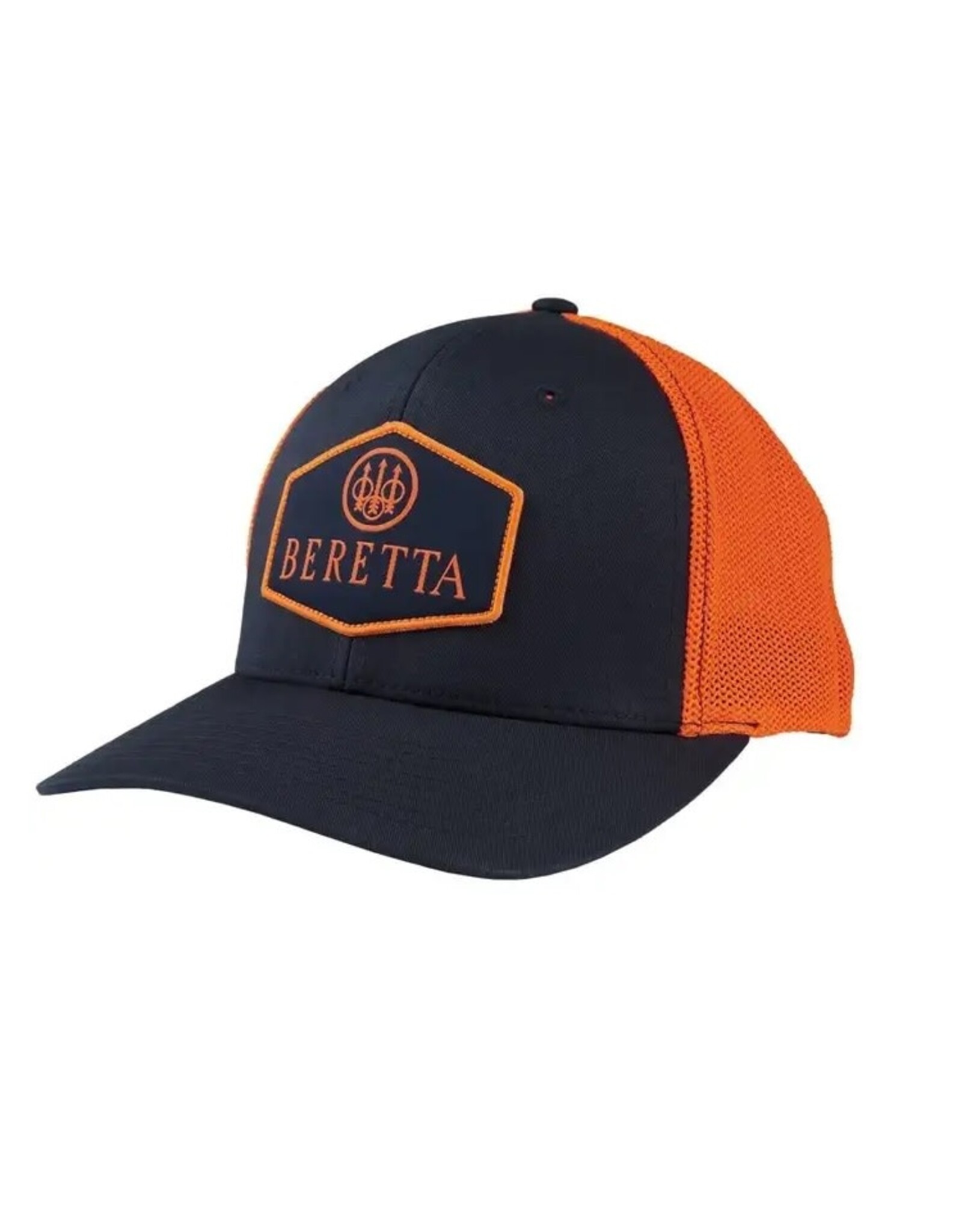 Beretta Beretta TKAD Flexfit Trucker Hat – Navy and Neon Orange