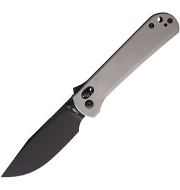 CJRB CJRB Bolt Recoil Lock Black AR-RPM9 Blade Gray Titanium Handle