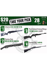 DRAW #1830 - Take Your Pick - Umarex, Charles Daly OR Rock Island Armory!