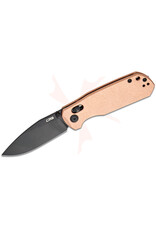 CJRB CJRB Cutlery DCA Maximal Crossbar Lock Folding Knife 2.95" AR-RPM9 Black Drop Point Blade, Copper Handles, Reversible Clip - J1954-CO