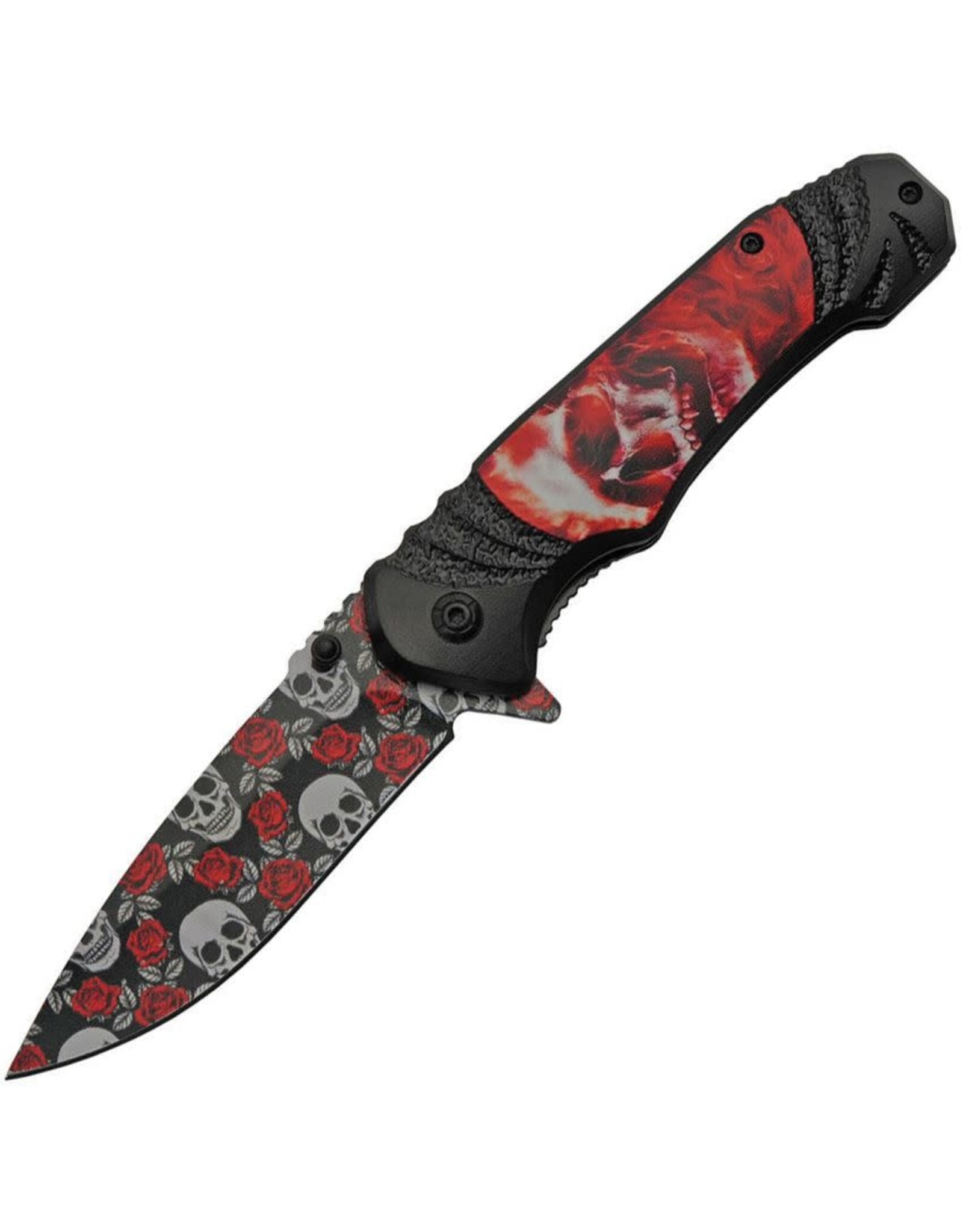 Rite Edge Rite Edge 300505N Rose Skull Linerlock