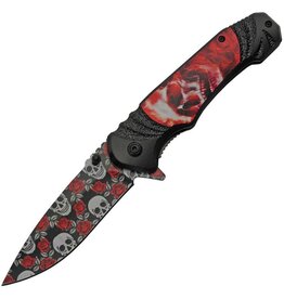 Rite Edge Rite Edge 300505N Rose Skull Linerlock