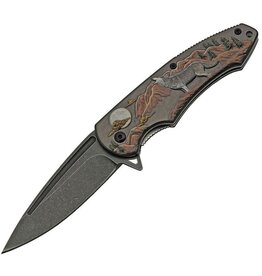 Rite Edge Rite Edge 300488 Howling Wolf Linerlock