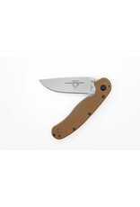 Ontario Knife Co. Ontario RAT Model 2 Folding Knife 3.0" D2 Satin Plain Blade, Coyote Brown Nylon Handles, Liner Lock - 8828CB