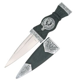 China Made Scottish Dirk Fixed Blade Knife with Black composition handle 210549