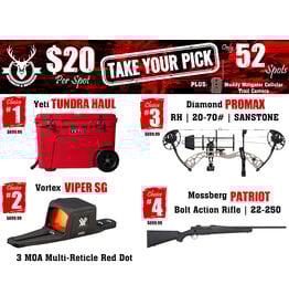 DRAW #1831 - Take Your Pick - Yeti, Vortex, Diamond OR Mossberg!
