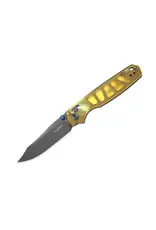 Kizer Kizer Cutlery Vanguard Pokiman CC Clutch Lock Folding Knife 3.16" AEB-L Gray Stonewashed Clip Point Blade, Ultem Handles, Reversible Deep Carry Clip, AXIS/Crossbar Lock - V3789A3