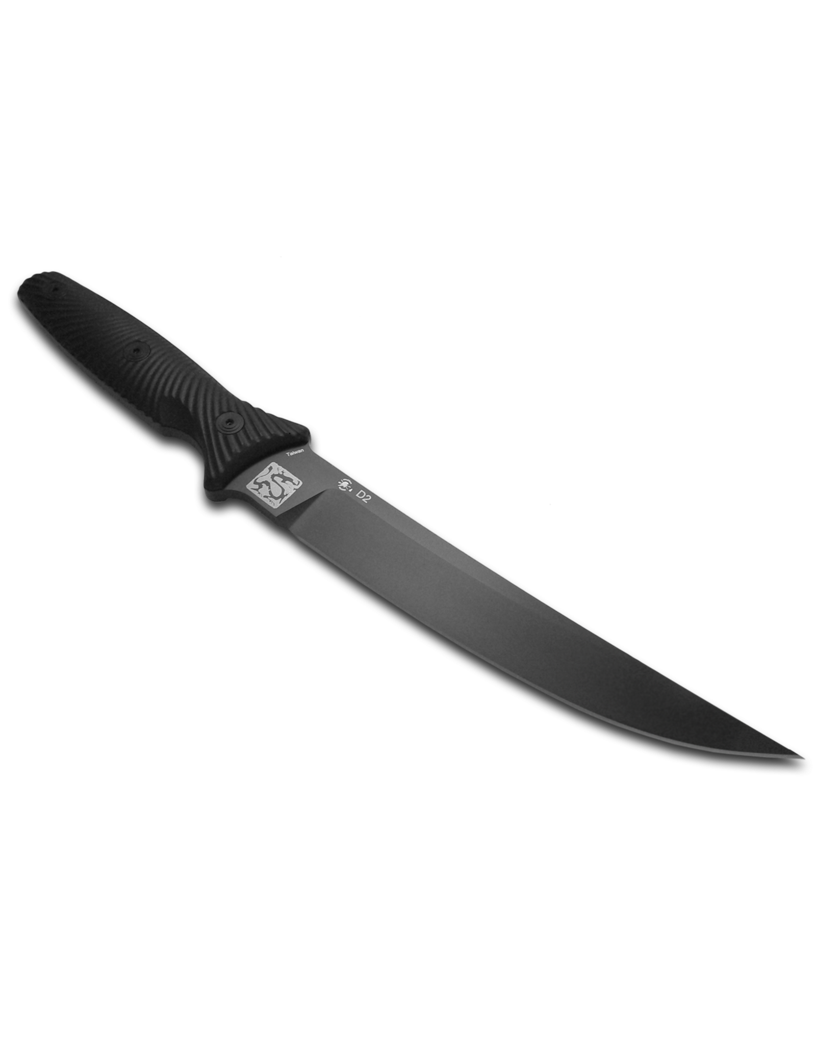 Spartan Blades Spartan Blades Field Grade Tu Lam Spartan-Ronin Torii Fixed Blade Knife 6.5" D2 Black Trailing Point Blade, Contoured Black G10 Handles, Black Molded Plastic Sheath - SBBL4BKBK