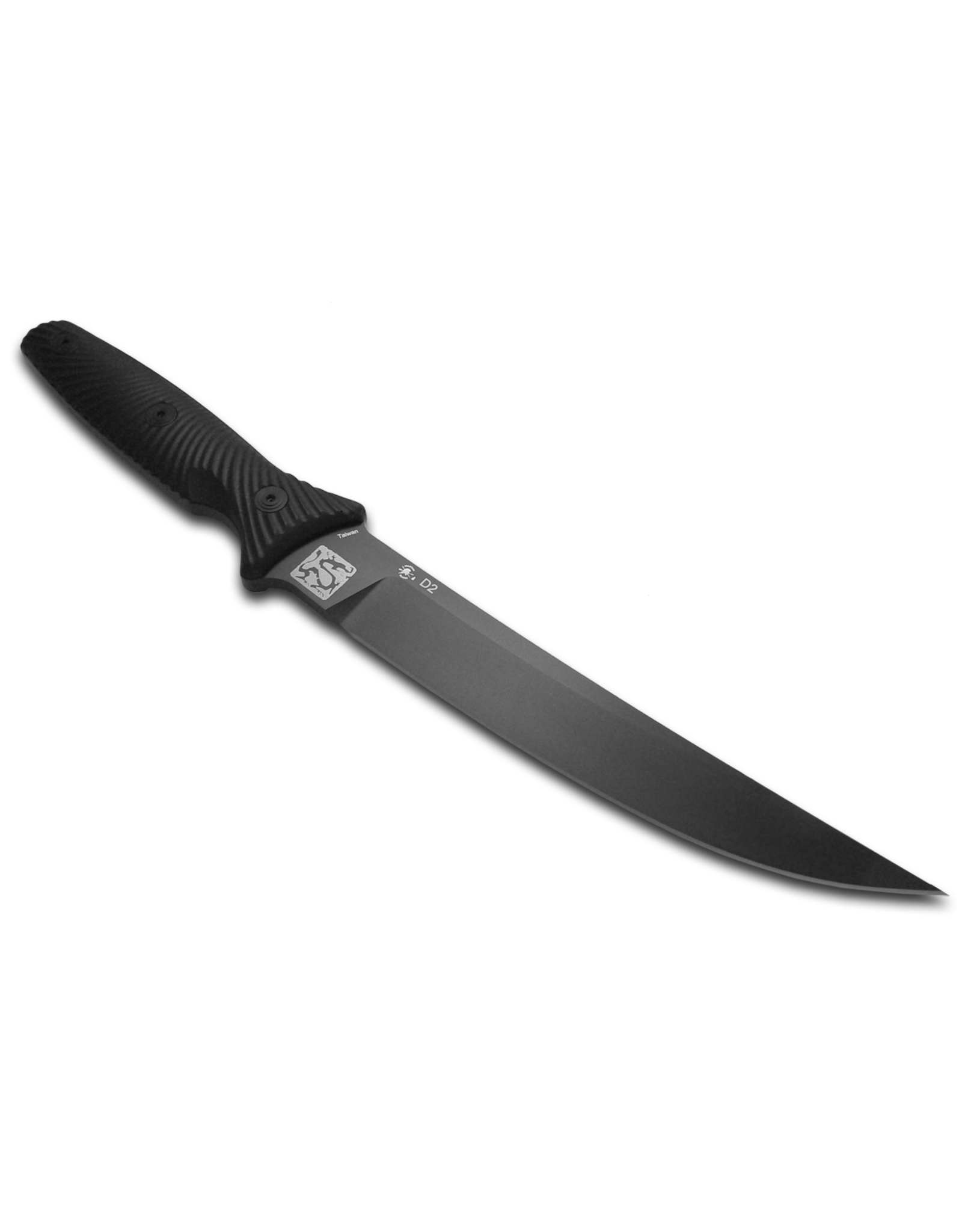 Spartan Blades Spartan Blades Field Grade Tu Lam Spartan-Ronin Torii Fixed Blade Knife 6.5" D2 Black Trailing Point Blade, Contoured Black G10 Handles, Black Molded Plastic Sheath - SBBL4BKBK