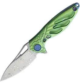 RikeKnife RIKEKNIFE Mini-G Hummingbird 1.57 inch Framelock Folding Knife - RK-11235-2 - Green