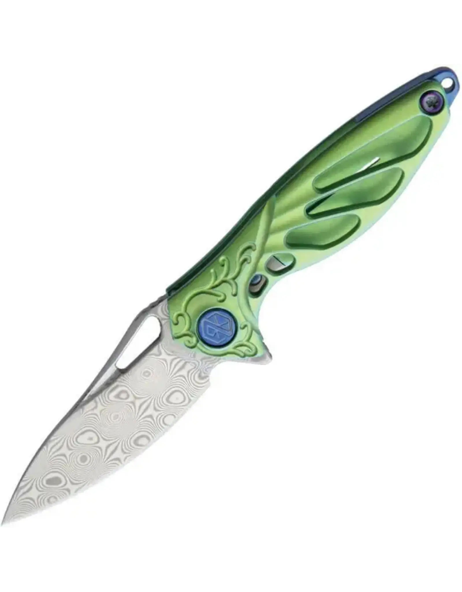 RikeKnife RIKEKNIFE Mini-G Hummingbird 1.57 inch Framelock Folding Knife - RK-11235-2 - Green