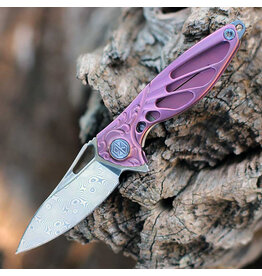 RikeKnife RIKEKNIFE Mini-G Hummingbird 1.57 inch Framelock Folding Knife - RK-11235-3 - Pink
