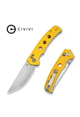 Civivi CIVIVI Noctis Thumb Stud & Crossbar Lock Knife Yellow G10 Handle (2.98" Satin Finished Nitro-V Blade) C24020C-2