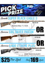 DRAW #1832 (86-169) - Pick Your Prize - Benelli, Beretta Silver Pigeon OR Beretta A400!