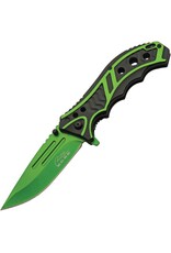 Rite Edge Rite Edge Caution Linerlock GREEN CN300585GN