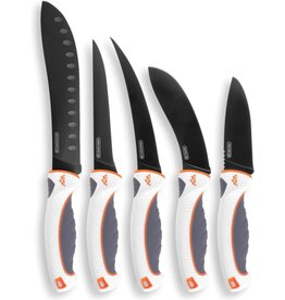 Outdoor Edge OUTDOOR EDGE ErgoMax 6-Piece Professional Game Processing Knife Set - Caping & Boning Knives, Skinning Knife, Butcher, Elite Big Game, Elk & Deer Hunting Gear, Perfect Field Dressing Knife Set