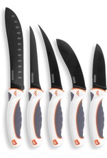 Outdoor Edge OUTDOOR EDGE ErgoMax 6-Piece Professional Game Processing Knife Set - Caping & Boning Knives, Skinning Knife, Butcher, Elite Big Game, Elk & Deer Hunting Gear, Perfect Field Dressing Knife Set