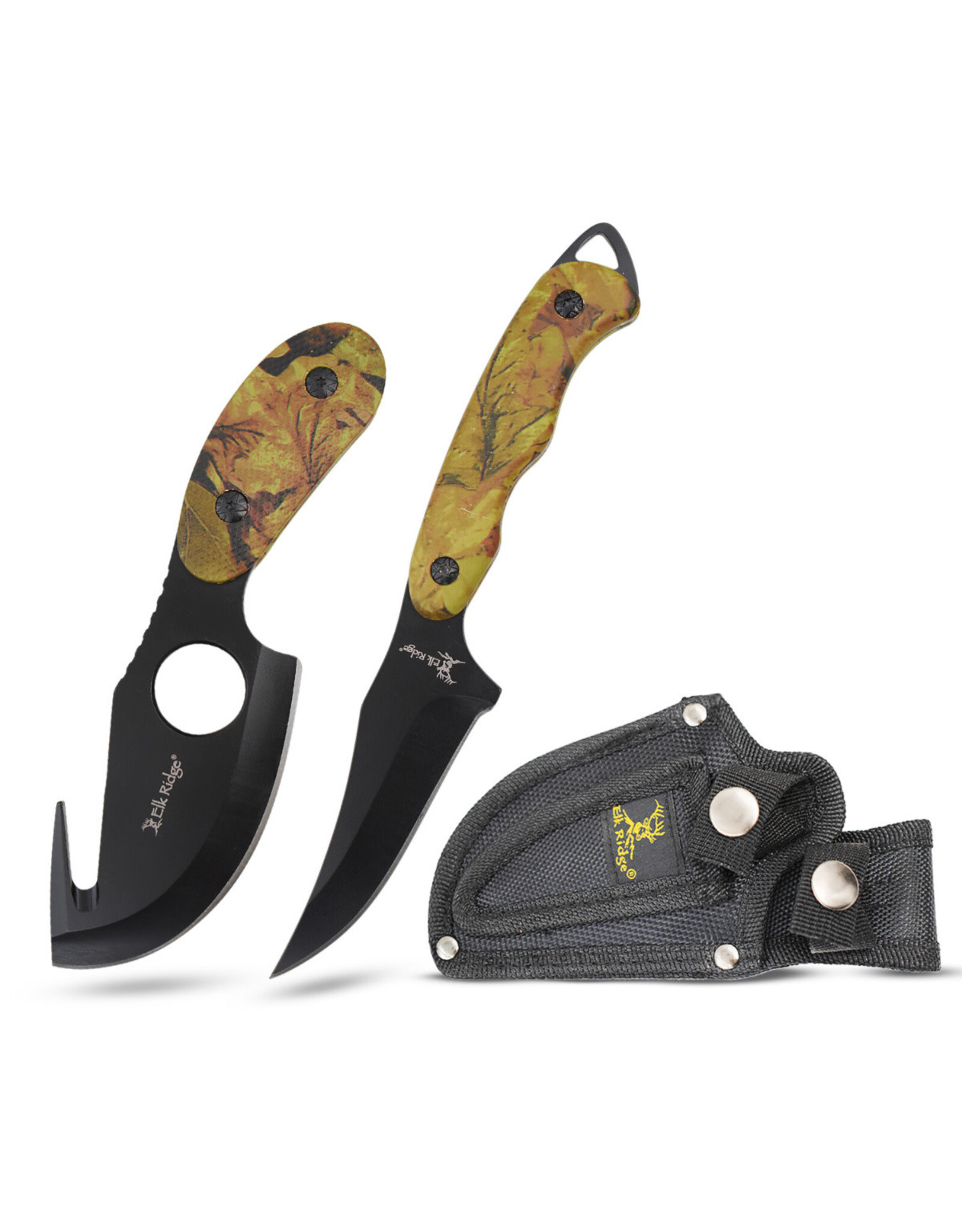 Elk Ridge Elk Ridge - 2-PC Fixed Blade Hunting Knife Set - ER-300GC