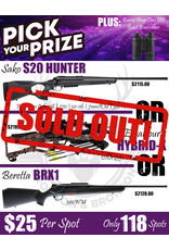 DRAW #1827 - Pick Your Prize - Sako, Excalibur OR Beretta!