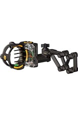 Trophy Ridge Trophy Ridge React H4 Bow Sight - 4 Pin Sight, Tool Less Windage and Elevation Adustability, 2nd Axis Leveling, Adjustable Click Light
