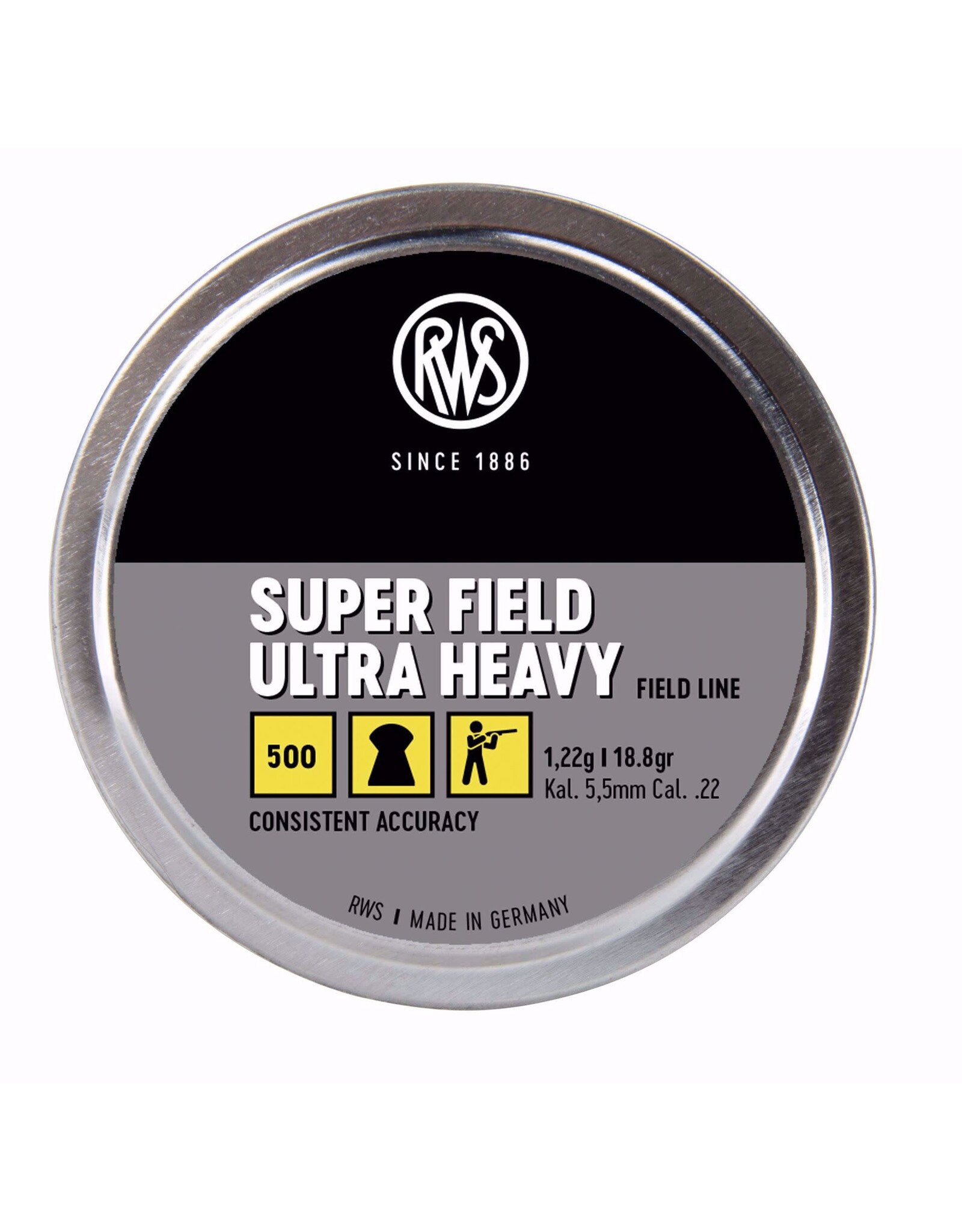 RWS RWS Super Field Ultra Heavy .22 Cal, 18.8gr, 500ct