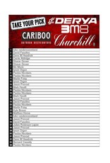 DRAW #1836 - Take Your Pick - Churchill, BM8, Derya OR Cariboo!