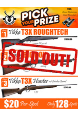 DRAW #1834 - Pick Your Prize - Tikka Roughtech, Henry OR Tikka Hunter!