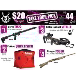 DRAW #1842 - Take Your Pick - Derya, Eskimo, Killer Instinct OR Stoeger!