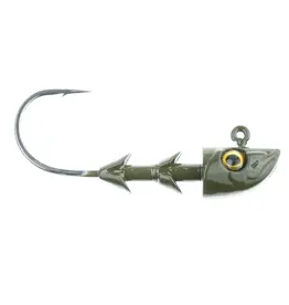 Freedom Tackle Freedom Tackle 13022 Swimbait Heads - Green Pumpkin 3/16oz 2/0 Gamakatsu