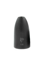 Freedom Lures Freedom Tackle Tungsten Bullet Weight 1/4oz Black (3/pk)