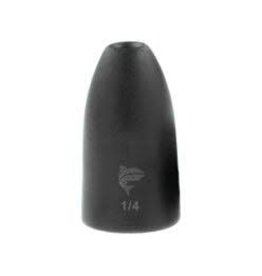 Freedom Lures Freedom Tackle Tungsten Bullet Weight 1/4oz Black (3/pk)