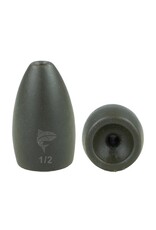 Freedom Tackle Freedom Tackle Tungsten Bullet Weights 1/2oz Black