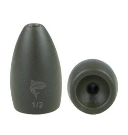 Freedom Lures Freedom Tackle Tungsten Bullet Weights 1/2oz Black