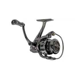 Lew's Lew’s Custom 300 Spinning Reel, SZ 300 Reel, 9+1 Bearings, 6.2-1 Ratio, Aluminum Frame and Sideplate, Screw-In Aluminum Handle, Speed Gears, Speed Lube, Hybrid Carbon Drag, Black/Silver, CS300G2