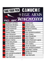 DRAW #1838 - Take Your Pick - Canuck, EGE Arms, Adler OR Winchester!