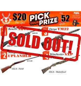 DRAW #1839 - Pick Your Prize - Benelli, Stoeger, Derya OR Winchester!