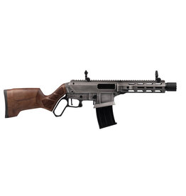 EGE EGE Arms LEVAR12S Lever Action Shotgun, 10.6" Barrel Walnut Distressed Gray