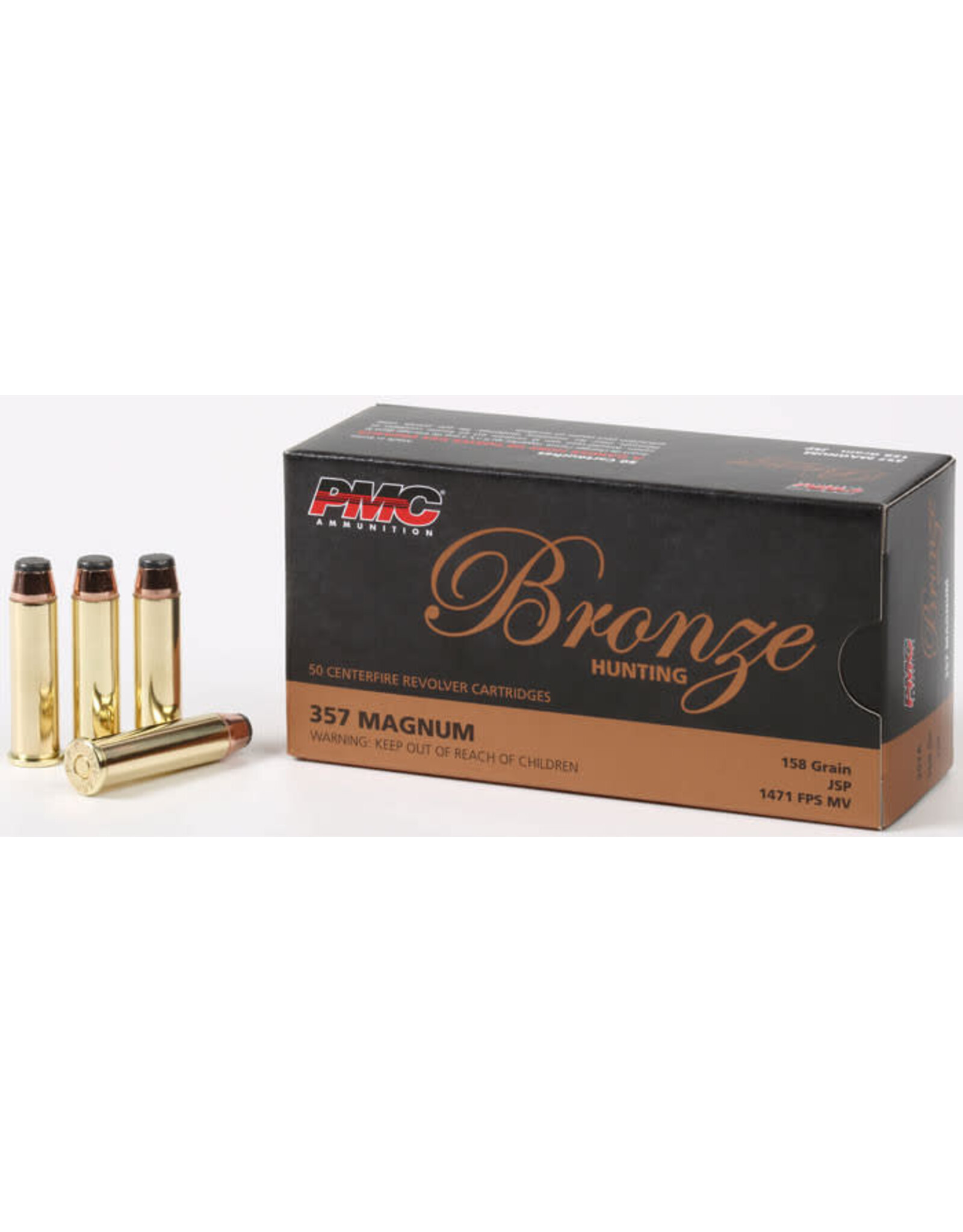 PMC PMC Bronze - 357 Mag., 158gr, JSP, Box of 50 [PMC357A]