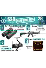 DRAW #1845 - Take Your Pick - Zero Tech, Shimano, Derya OR Yeti!